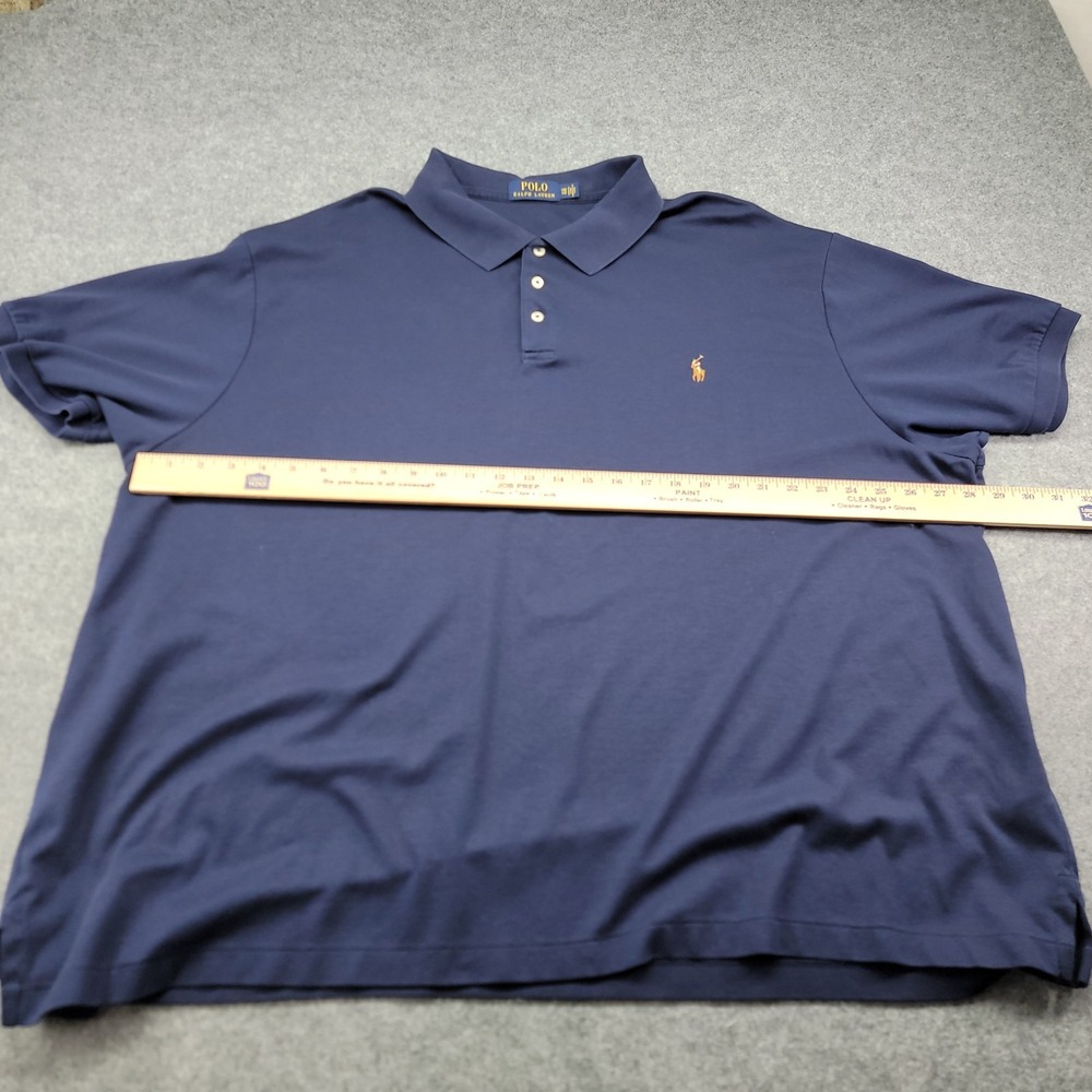 Polo Ralph Laure Blue, Flesh Pony Collared Polo Shirt Mens 4XB 4G